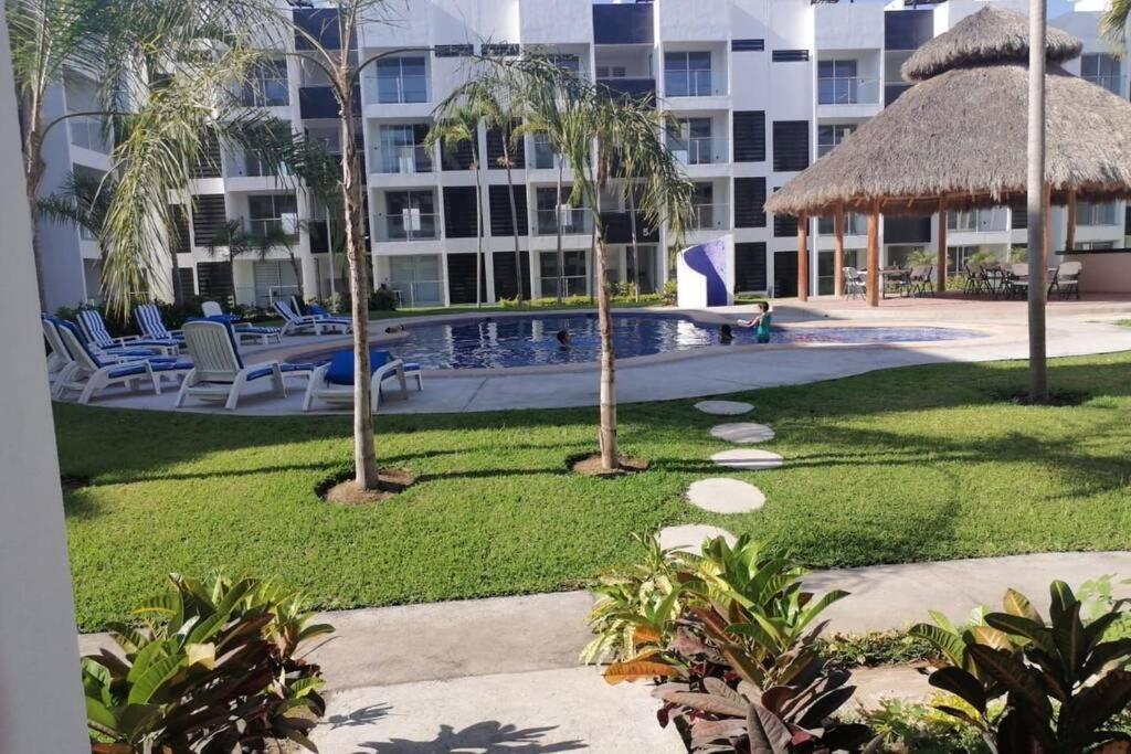Departamento De Lujo En Manzanillo, Planta Baja Frente A La Alberca Apartment Екстериор снимка